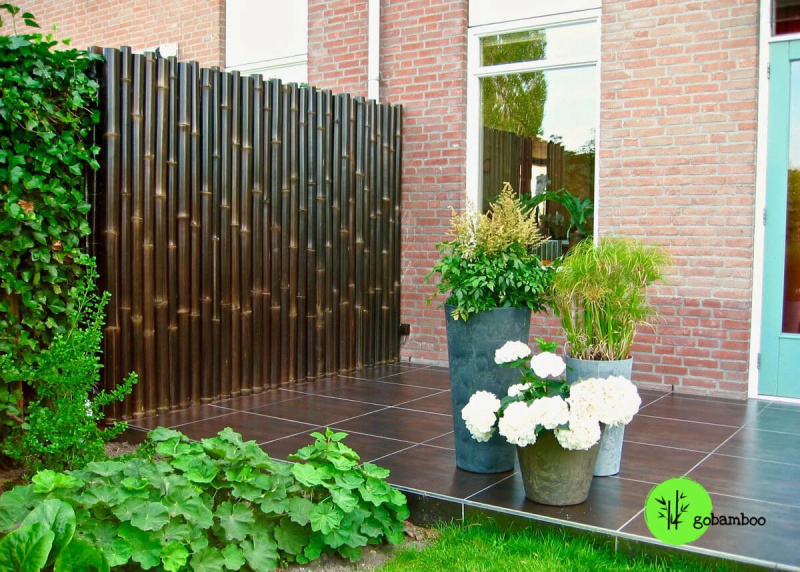 inspiracia bambusový plot